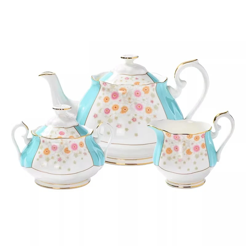 

Набор для послеобеденного чая в британском стиле: чайник, кофейник, молочник, сахарница (коллекция Centennial)