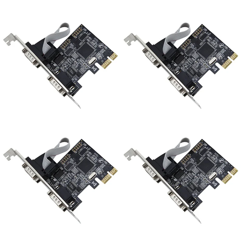 

4X Pcie To Serial Ports RS232 Interface PCI-E PCI Express Card Adapter Industrial Control Computer Expansion Card