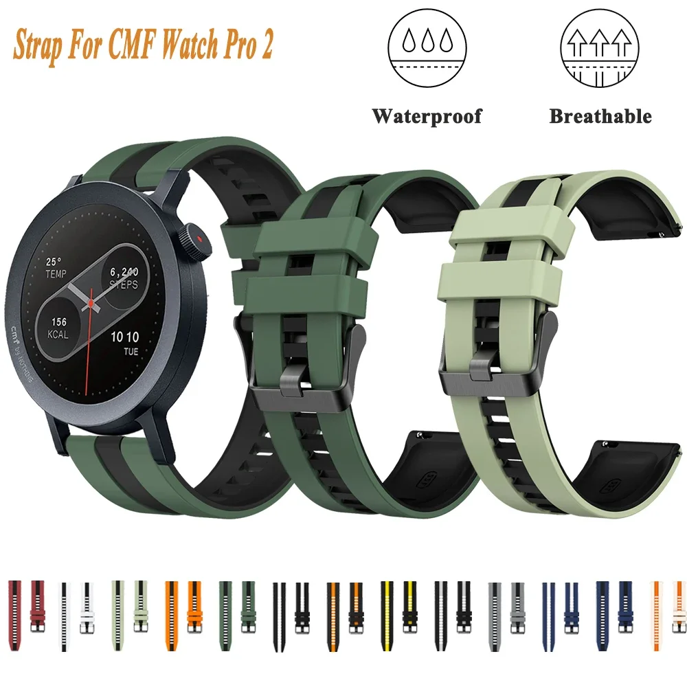 22Mm Silicone Strap…