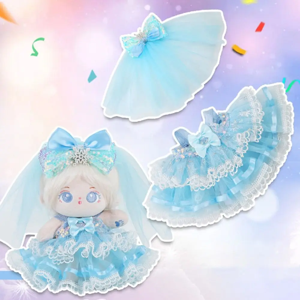 20 センチメートル綿人形人形プリンセスドレス手作り交換かわいいスカート DIY 複数のスタイルヘッドバンド帽子子供のおもちゃ