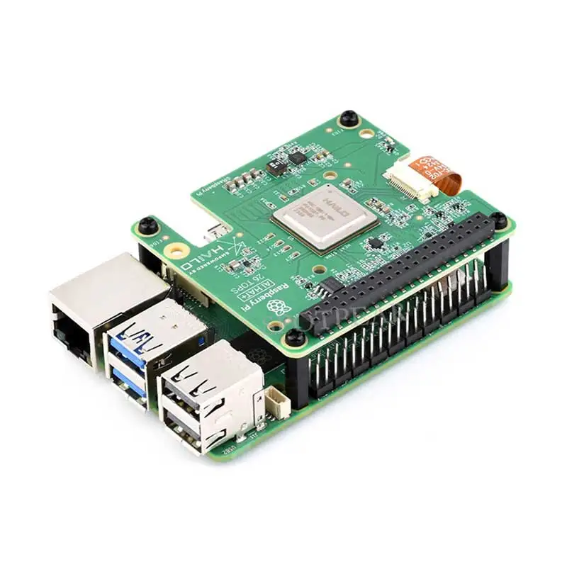 Raspberry Pi AI HAT+ Originale ufficiale ad alte prestazioni Hailo-8/8L 13/26Tops per Pi5 PCIe M.2 Gen3