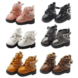 Handmade Cowhide Dolls Shoes for 1/11 OB11 Shoes Leather 1/12 BJD Doll Shoes Boots For obitsu11GSCbody9OB11 Doll Boots