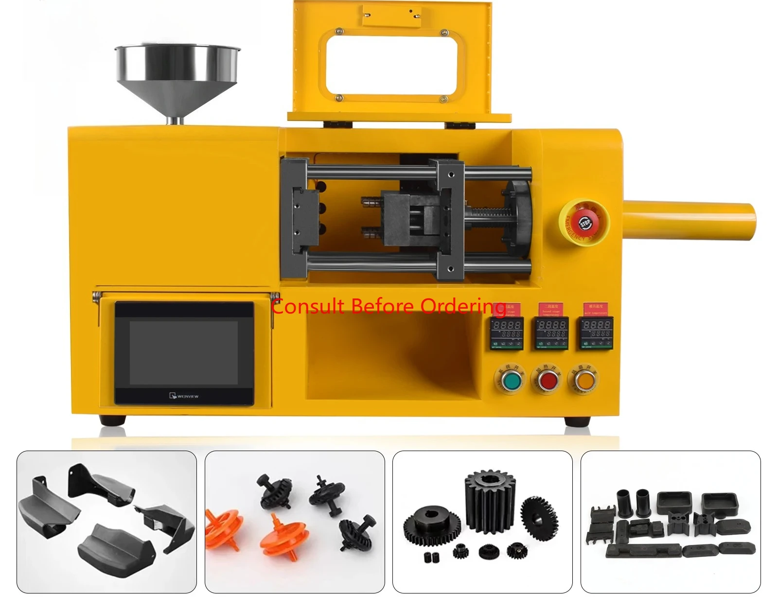 

Desktop Molding Machine Mini Molding 30G For Polymer Plastic PS ABS Products Horizontal Support Mode Customize