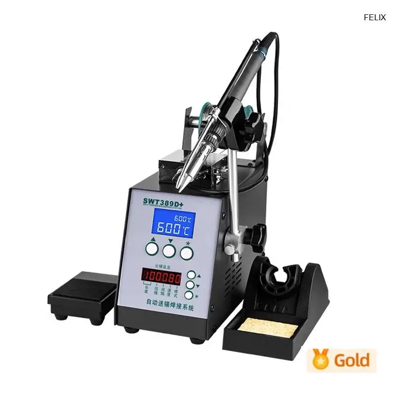 

Automatic Soldering Machine 200W High-Power Pedal Soldering Iron 389D+ High-Frequency Constant Temperature Soldering Station