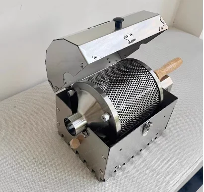 AS1-S400T Household Coffee Roaster Commercial Coffee Bean Roaster Thermal High Temperature Resistant Stainless Steel Drum