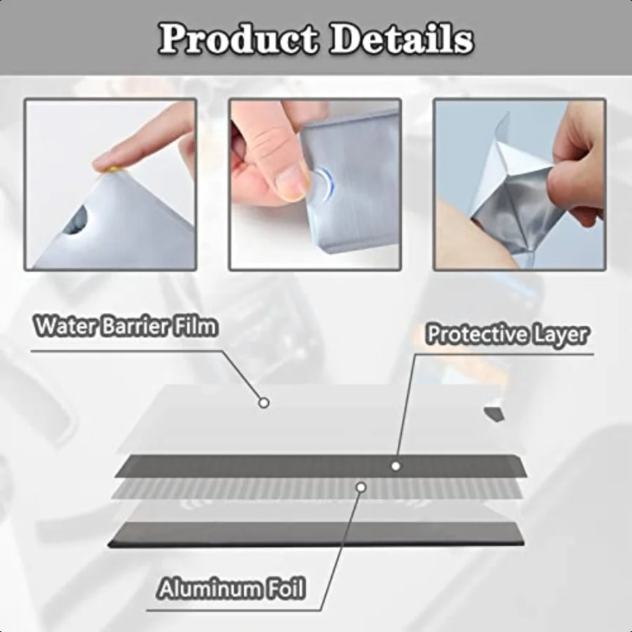 RFID Blocking Card Holder Credit and Identity Card Protector for Theft Protection 10 Pack Secure Sleeves for ID Debit Cards in