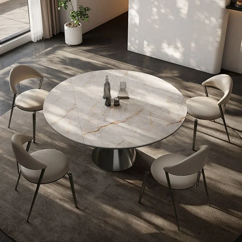 

Round Marble Dining Table Nordic Beauty Comfy Living Room Dining Table Minimalist Design Mesas De Jantar Kitchen Furniture