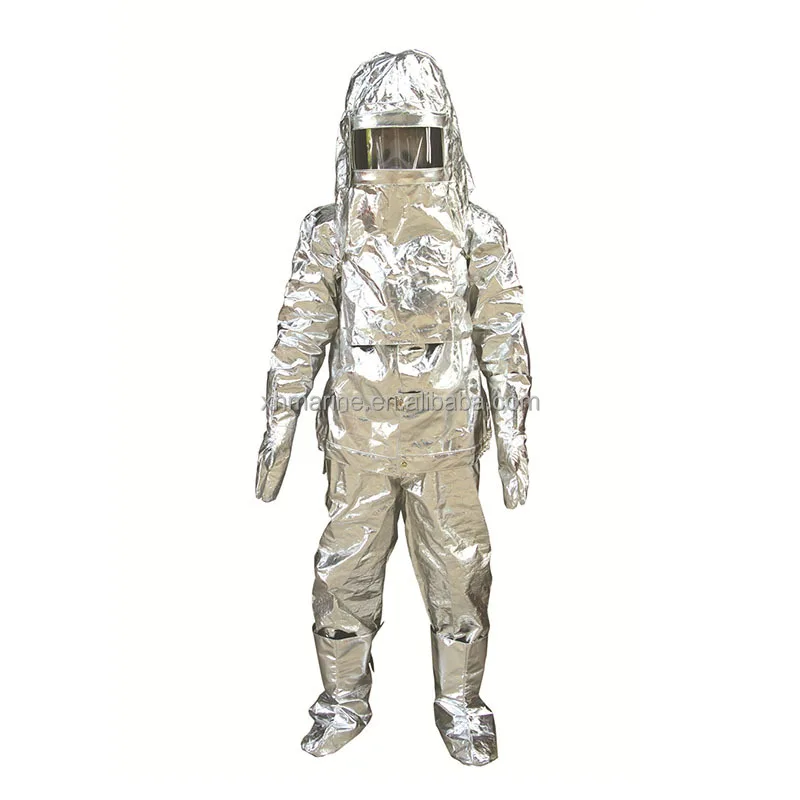 High Temperature Insulating Material Aluminum Protective Film Heat insulation Fireproof Suit Fire-fighting suit