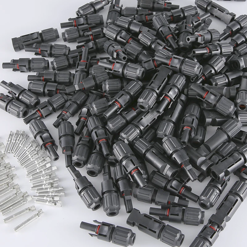 XIONGISOLAR  600/400/200/100 Pcs DC Solar Multifunctional Connector 4 Wholesale 1000V30A Panel Connectors for Cable 2.5/4/6mm2