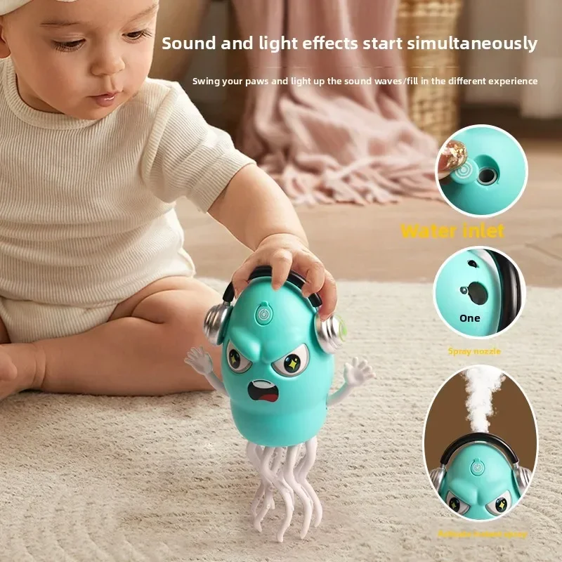 Pulpo bailando para chico, juguetes electrónicos para mascotas, desarrollo interactivo de dibujos animados, educación en movimiento, juguete para regalo para niños pequeños, regalo de cumpleaños creativo