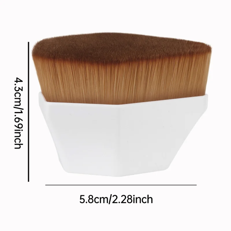 55No.6Convenient Foundation Brush, Easy to Apply Makeup, Non-Powder Absorbing, Non-CakingBBCream Brush Storage Box In Stock