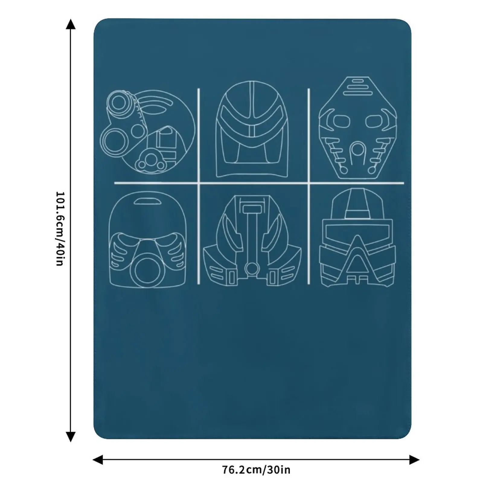 Bionicle Great Masks of Power Throw Blanket Stylish Decor Blanket Gift for Friends Roommate
