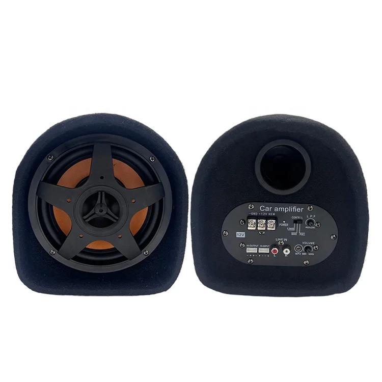 Wholesale 8 Inch Active Tunnel Shape Car Subwoofer 70W  Big Power DC 12V Refit Tube Subwoofer