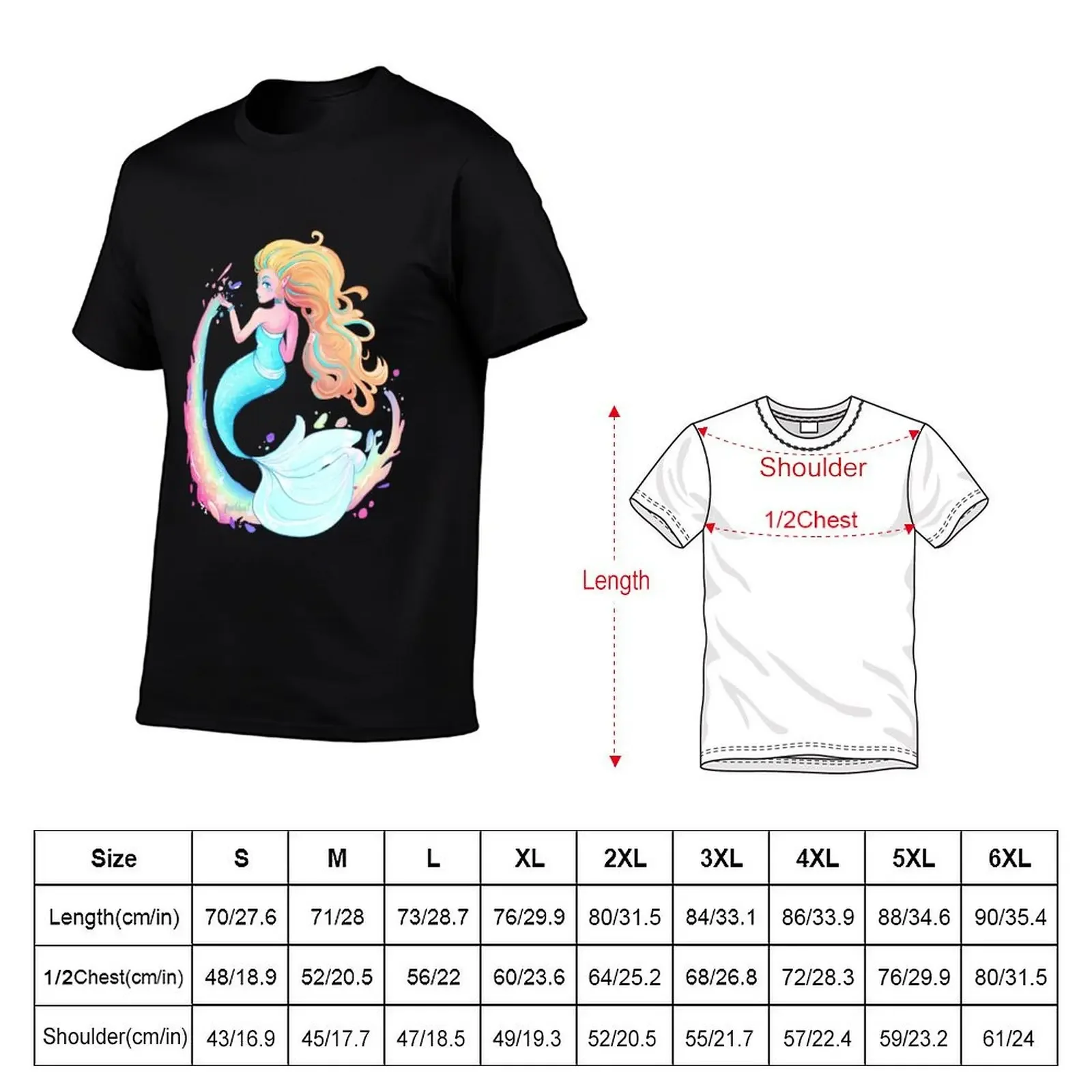 Fountain Faerie T-Shirt quick drying heavyweights blacks t shirt men