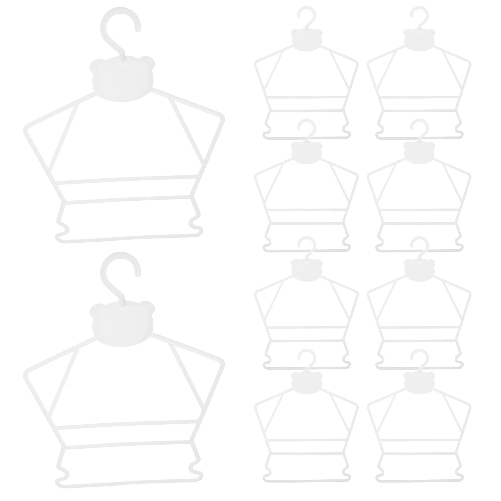 

10 Pcs Clothes Hangers One Piece Newborn Girl Plastic Portable Baby for Closet Travel
