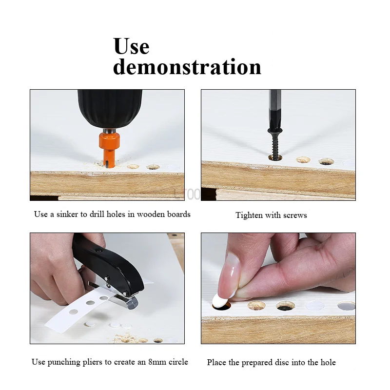 Edge Banding Punching Pliers Punching Tool Masking Pliers Countersink Drill Screw Hole Woodworking Tool Hole Card Punching Tool