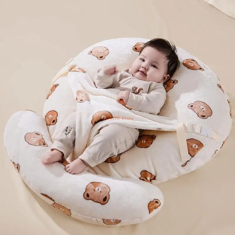 U50f Bantal Tidur Bayi Multifungsi Soft Nursing Cushion Pad untuk orang tua baru untuk membantu pengasuhan dan mengurangi