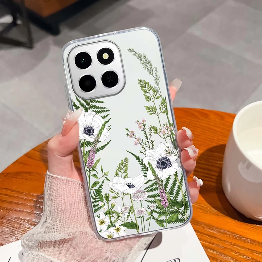 ل Honor X6C 6.61 بوصة أغطية الهاتف أنماط أرنب لطيف حامي الشاشة شفافة بولي TPU ترقية الغبار حماية الحالات