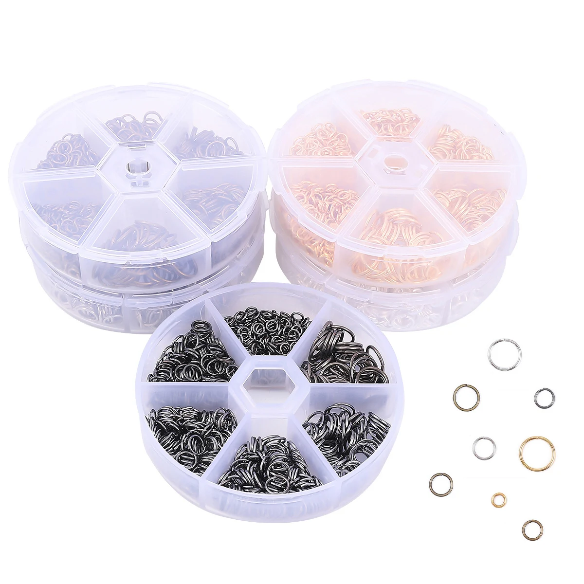 4-10mm Iron Alloy Open Split J - Jewelry Making Box 评论和价格