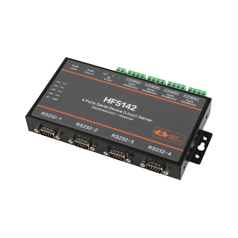 Hf5142b Serial Port Server Four Serial Ports to RS232/485/422 Serial Port to Ethernet Controller