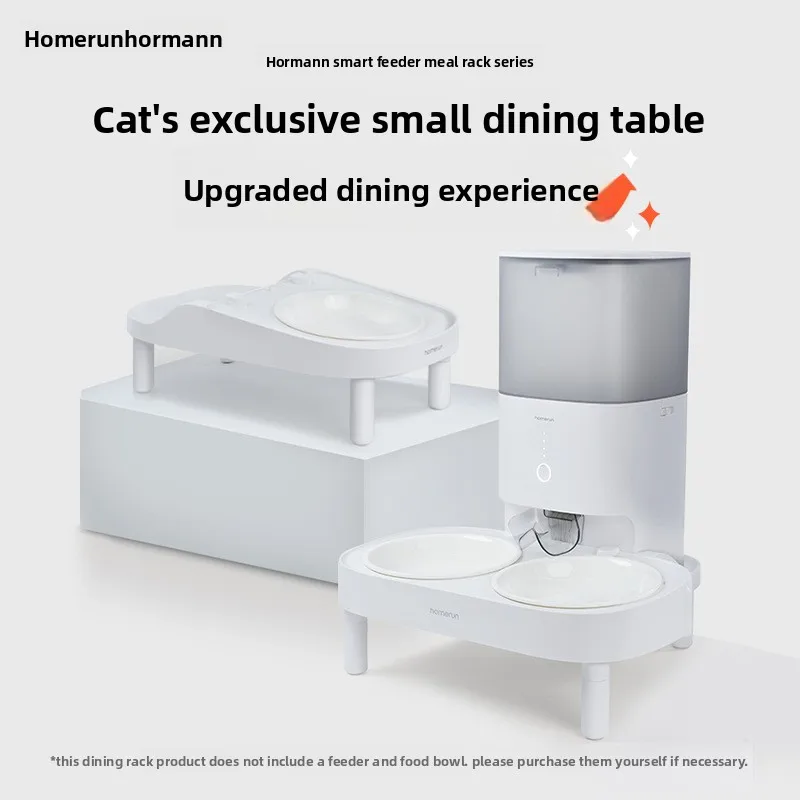 Elevated Pet Feeder Stand for Automatic Feeder, Raised Food Bowl for Cats, Pet Accessory