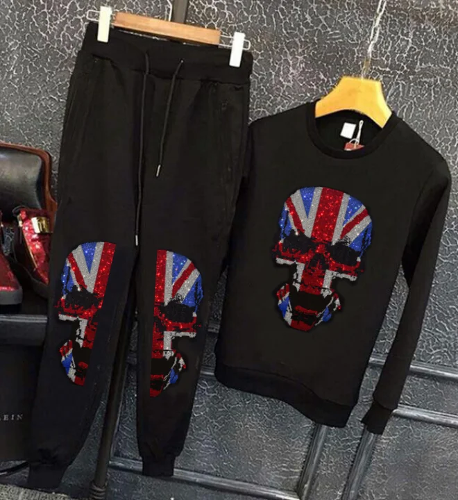 

Мужской комплект толстовок, брендовая одежда для дома из 2 предметов, топ с круглым вырезом и брюки с эластичной резинкой на талии, легкая мягкая ткань для повседневных мужских комплектов