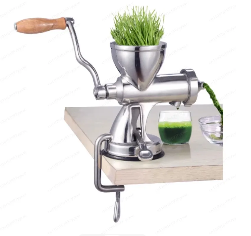 Wheat Grass Juice Extractor Upgraded Stainless Steel Juicer Squeezer Hand-operated High Juice Yield