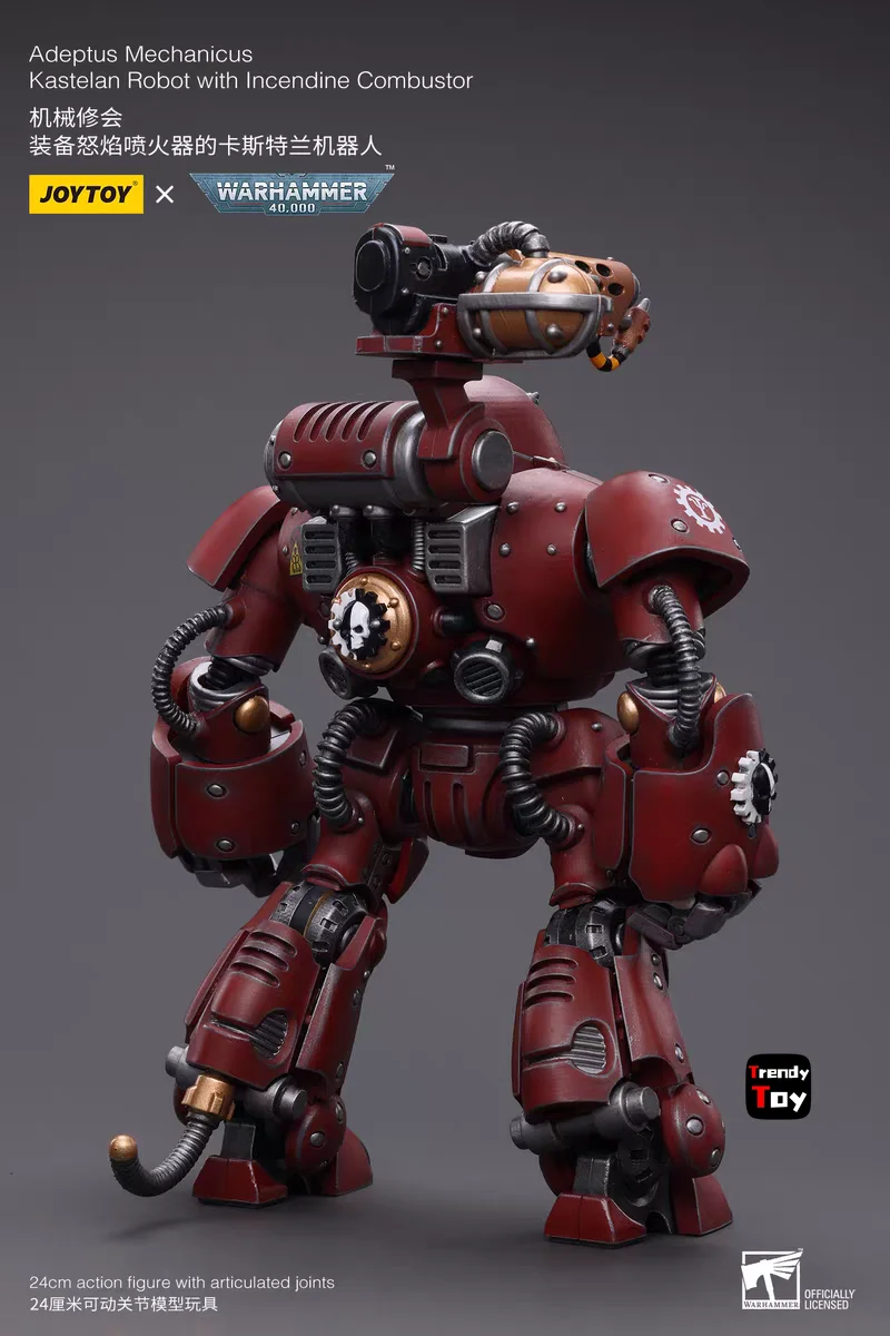 

【JOYTOY】Warhammer 40K Adeptus Mechanicus Kastelan Robot with Incendine Combustor1/18 Action Figure Toys