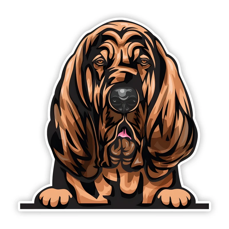 

DK311# Bloodhound Car Bumper Window Stickers For Car Truck Van Fashion Decals Vinyl Material Creative Stickers