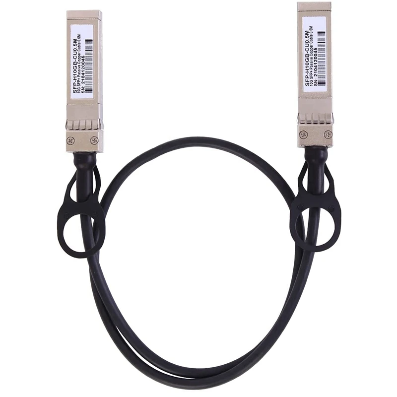 3X 10G SFP+ Twinax Cable, Direct Attach Copper(DAC) 10GBASE SFP Passive Cable For SFP-H10GB-CU1M,Ubiquiti,D-Link(0.5M)