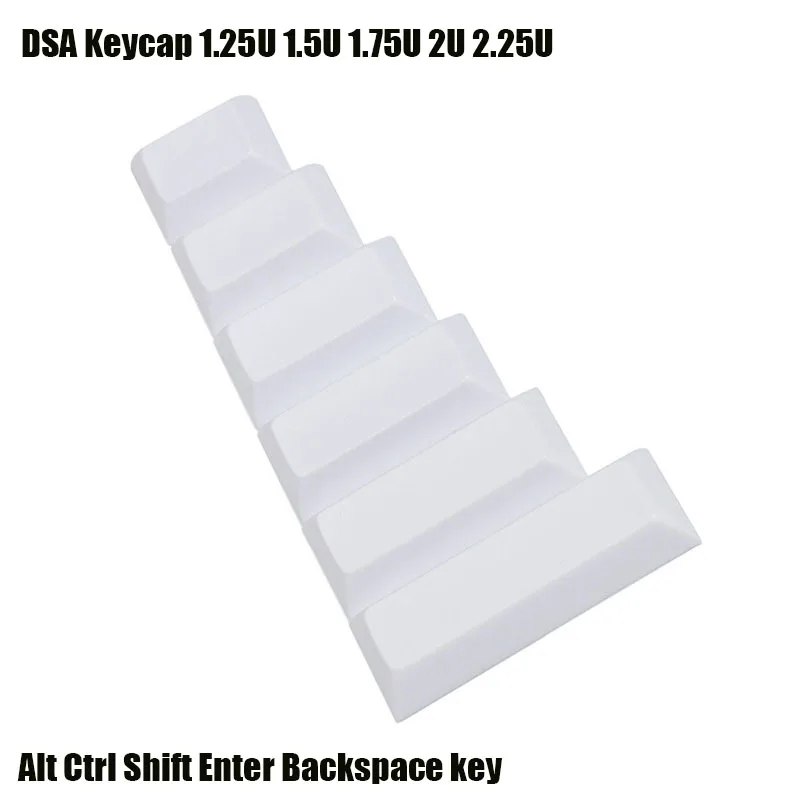 Mechanical Keyboard DSA Low Profile PBT Keycap 1.25U 1.5U 1.75U 2U 2.25U 2.75U  Alt Ctrl Shift Backspace Enter Custom Blank Key