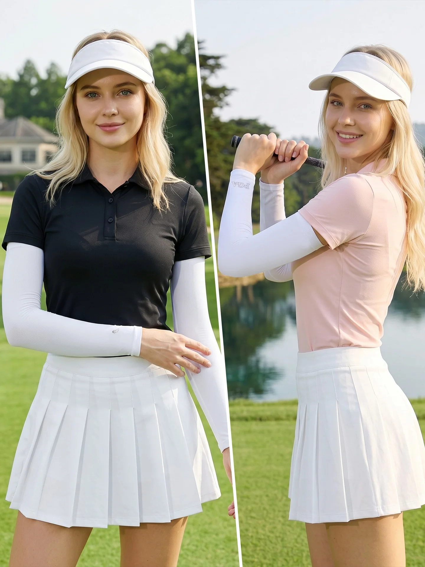 Women's Summer Ice Silk Sun Protection Sleeves - alternate angle