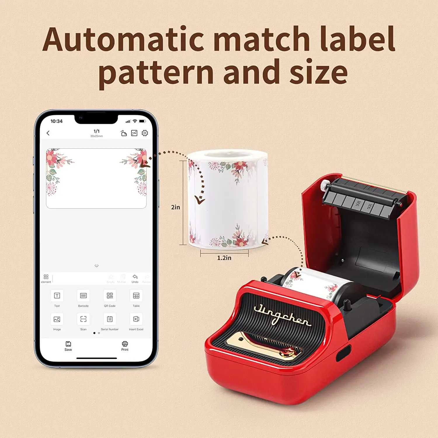 Niimbot B21 Thermal Wireless Label Printer Sticker Mini Barcode Bluetooth Protable Pocket Bar Code Price Tag Printers Free APP