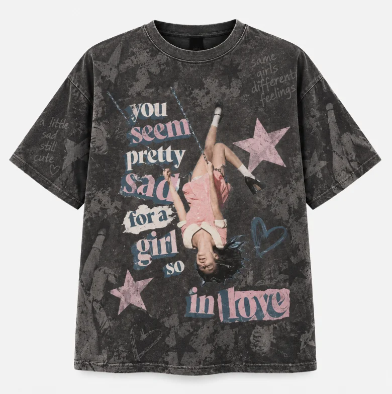 Vintage Album Poster Graphic T‑Shirt Men Women Unisex Pop Music K‑Inspired Retro Commemorative Short Sleeve Casual Tee Top