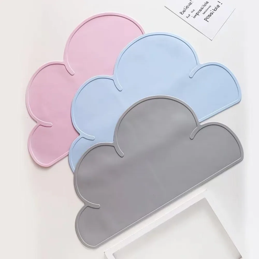 Cloud Shape Children Place Mat Easy Cleaning Waterproof Silicone Plates Pad Heat Insulation Non-Slip Kids Plate Mat
