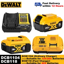 DeWalt 20V 1.7AH/4.0AH/5.0AH Lithium Battery DCB118 Fast Charger DCB1104 Charger Applicable to Dewalt’s Series of Power Tool