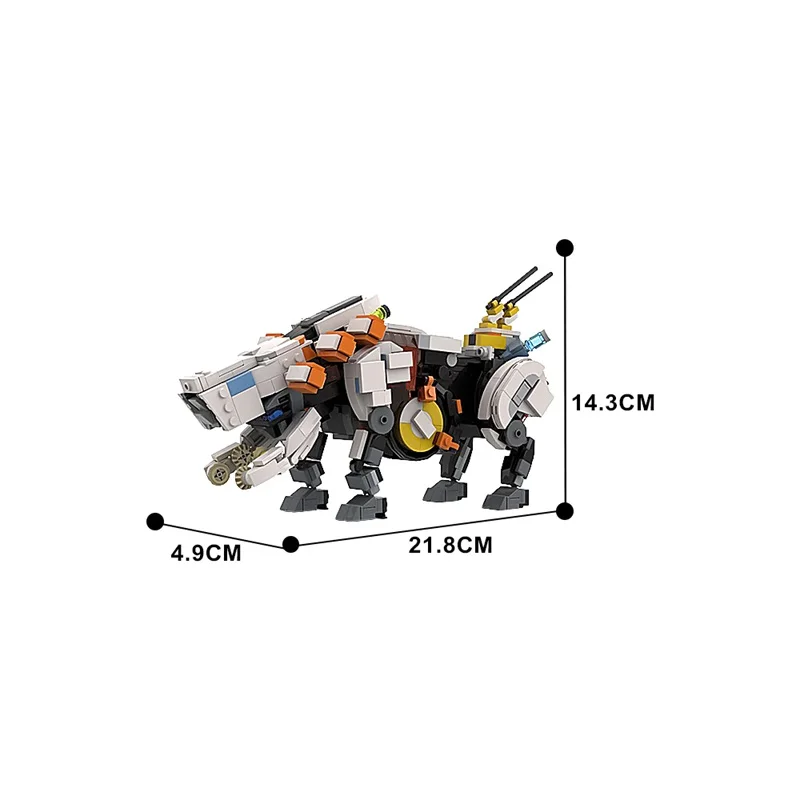 MOC Horizon Behemoth Model Building Blocks Combat Mechanical Beast Assembled Bricks Toys Children's Gift Game Mecha Monster