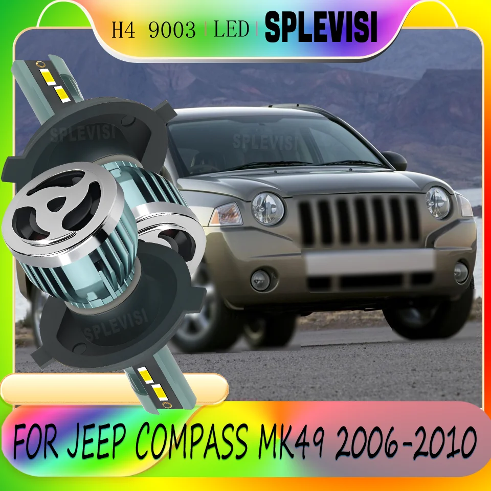 

Мгновенный запуск H4, простая установка, быстрая установка, передняя светодиодная фара, лампы для JEEP COMPASS MK49 2006, 2007, 2008, 2009, 2010,