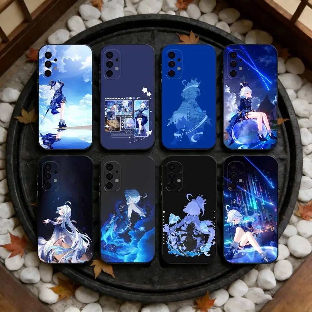 

Genshin Impact F-Furina Phone Case For Samsung S25,S24,S21,S22,S23,S30,Ultra,S20,Plus,Fe,Note,5G Black Cover