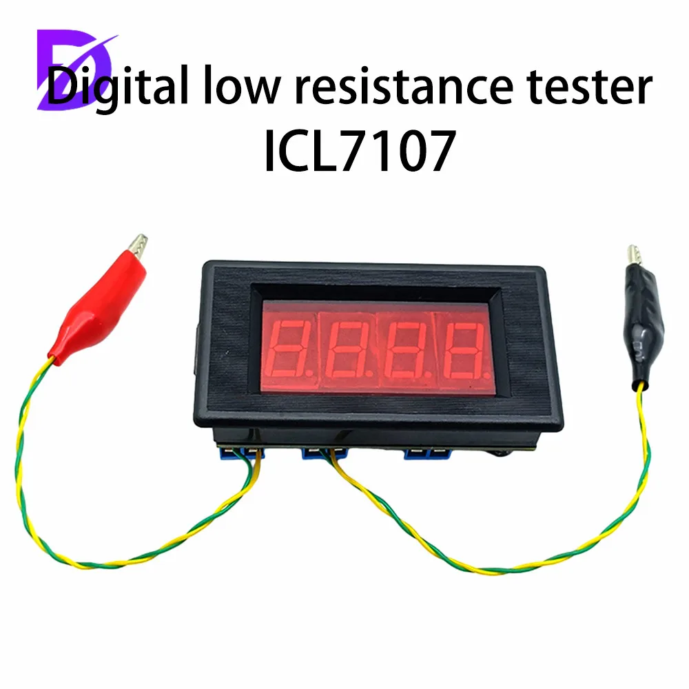 Low Resistance Tester Voltmeter Kit Voltage Meter Electronic Production Suite DIY Kit for Student Electronic Exercise