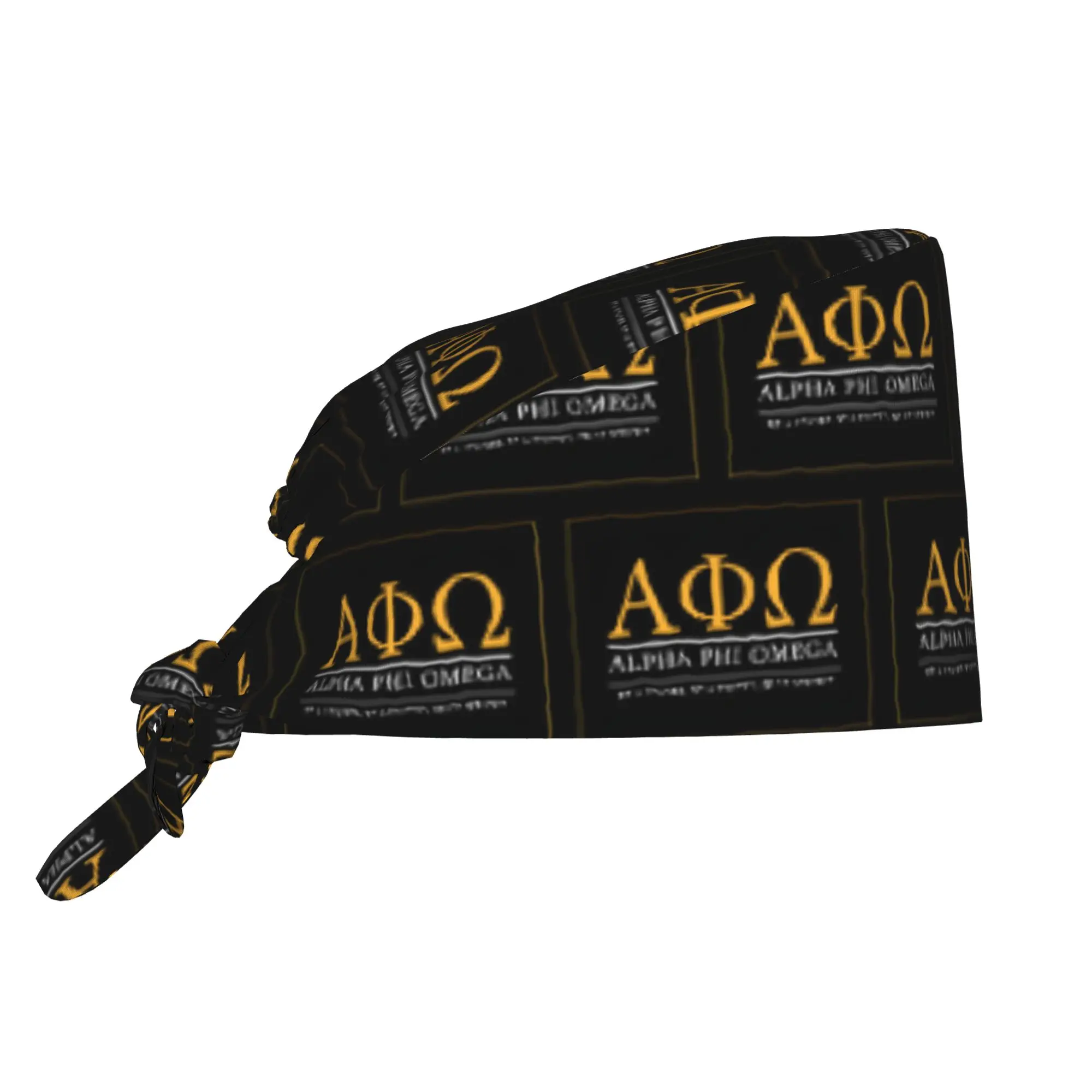 Adjustable Coeducational Fraternity APO Working Hat Alpha Phi Omegas Surgical Hat Scrub Nursing Doctor Surgeon Cap for Chef