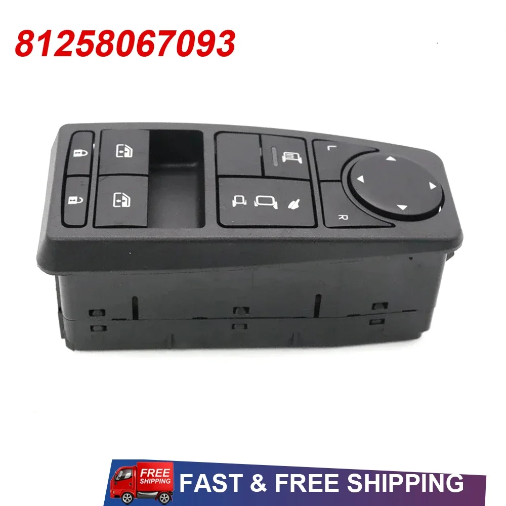 

New Car Driver Side Car Power Window Master Lifter Control Switch 81258067093 For MAN Truck Man TGS TGX TGL TGM LHD 81258067063