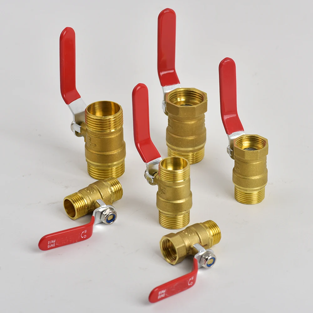 Brass Ball Valve Connector for Garden Hoses - 1/2
