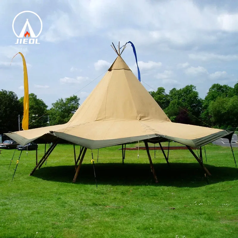 Durable Large Tipi Tent Perfect For All Weather Camping Festivals Tents
