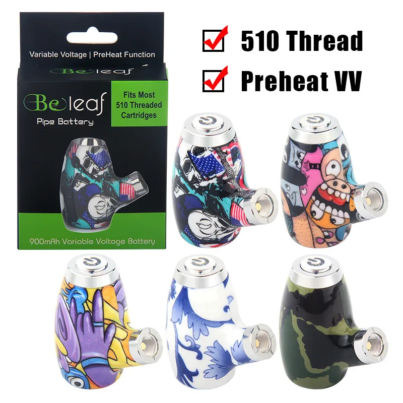 

Электронная сигарета E Pipe KY32 Vape Pen 510 Thread Preheat Vaporizer с регулируемым напряжением 900 мАч Wooden Vapor Mods Smart Battery