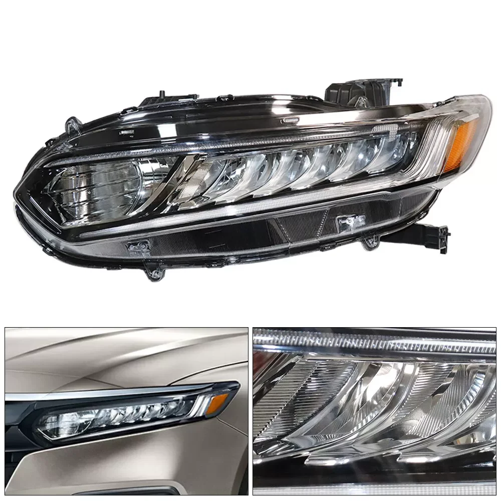 Conjunto de faros halógenos LED lado izquierdo 33150TVAA01 para Honda Accord 2018 2022