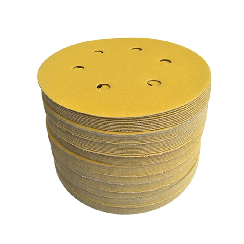 6-inch Round Sandpaper Disk Abrasive Polishing Pad Sanding Sheet Sandpaper Disk 80-400 Grit Car Wood Paint Grind