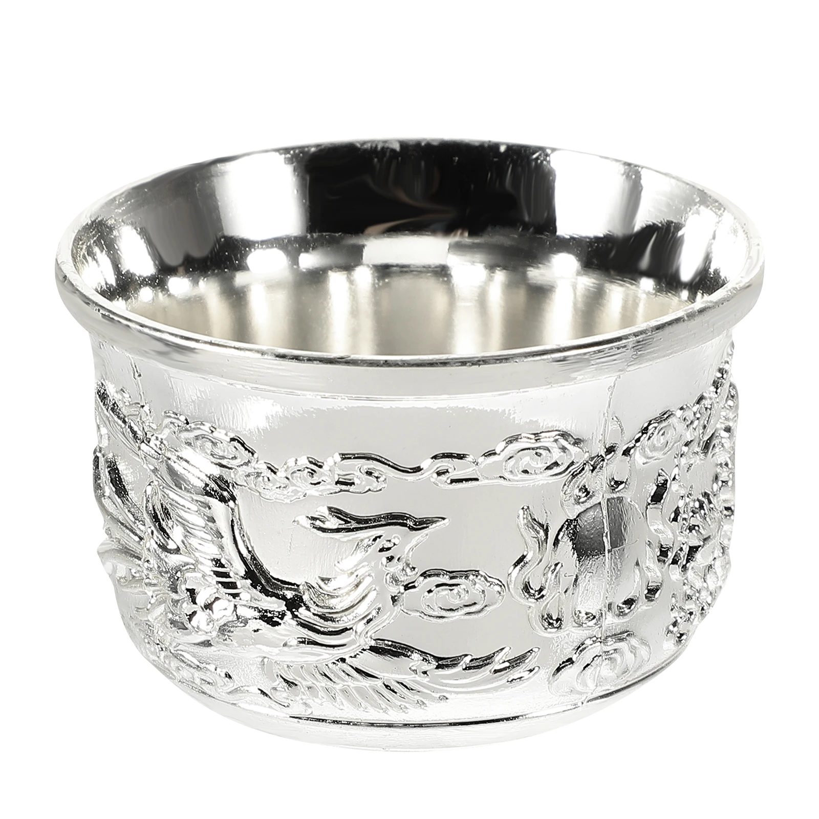 

Retro Vintage Style Metal Wine Decorative Liquor Reusable Zinc Alloy Drinking Cup Smooth Edge Gift Home Bar Decoration Embossed