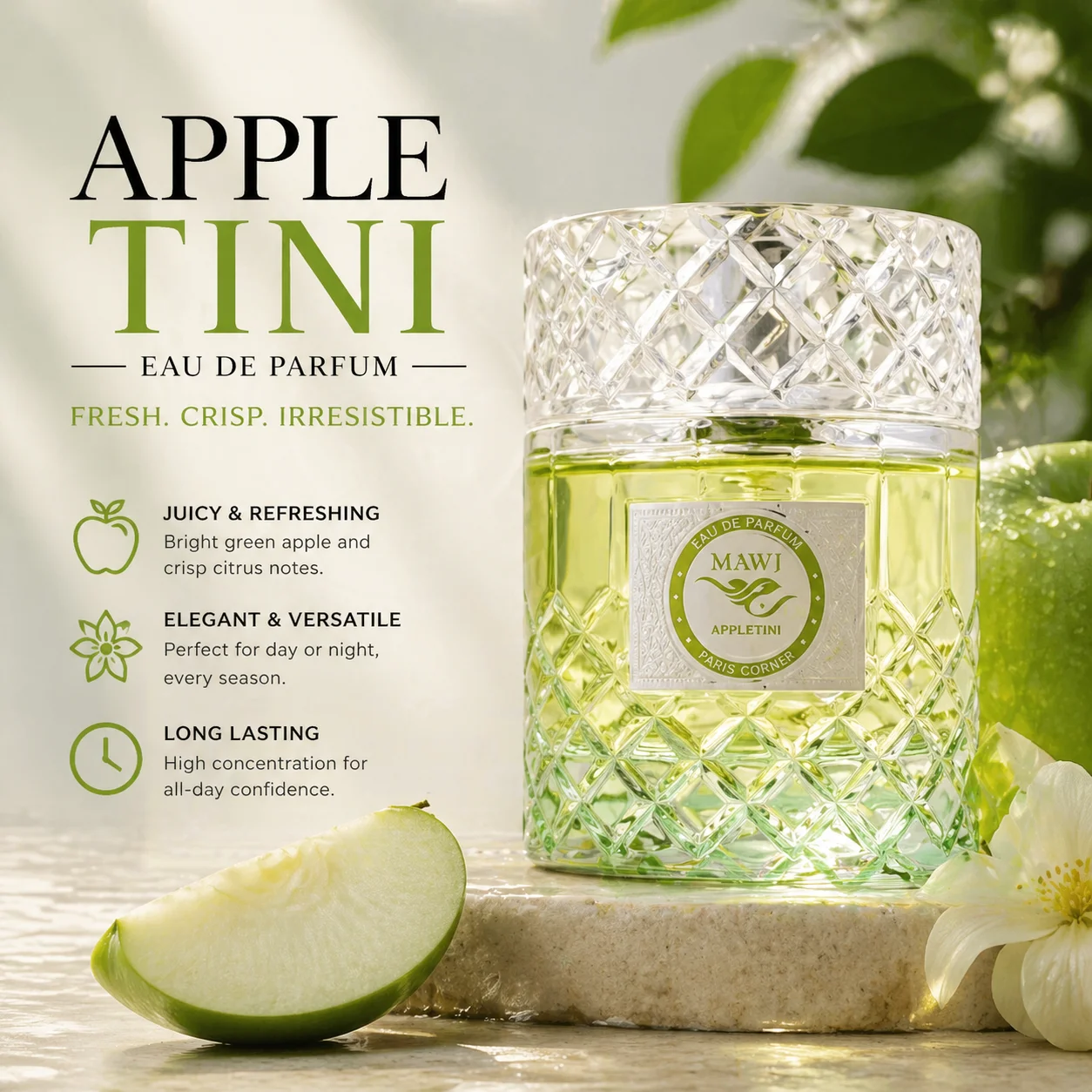 

MAWJ Signature Scent 100ml Eau De Parfum Long Lasting Warm Sweet Woody Citrus Fragrance Everyday Wear Gift For Him Her