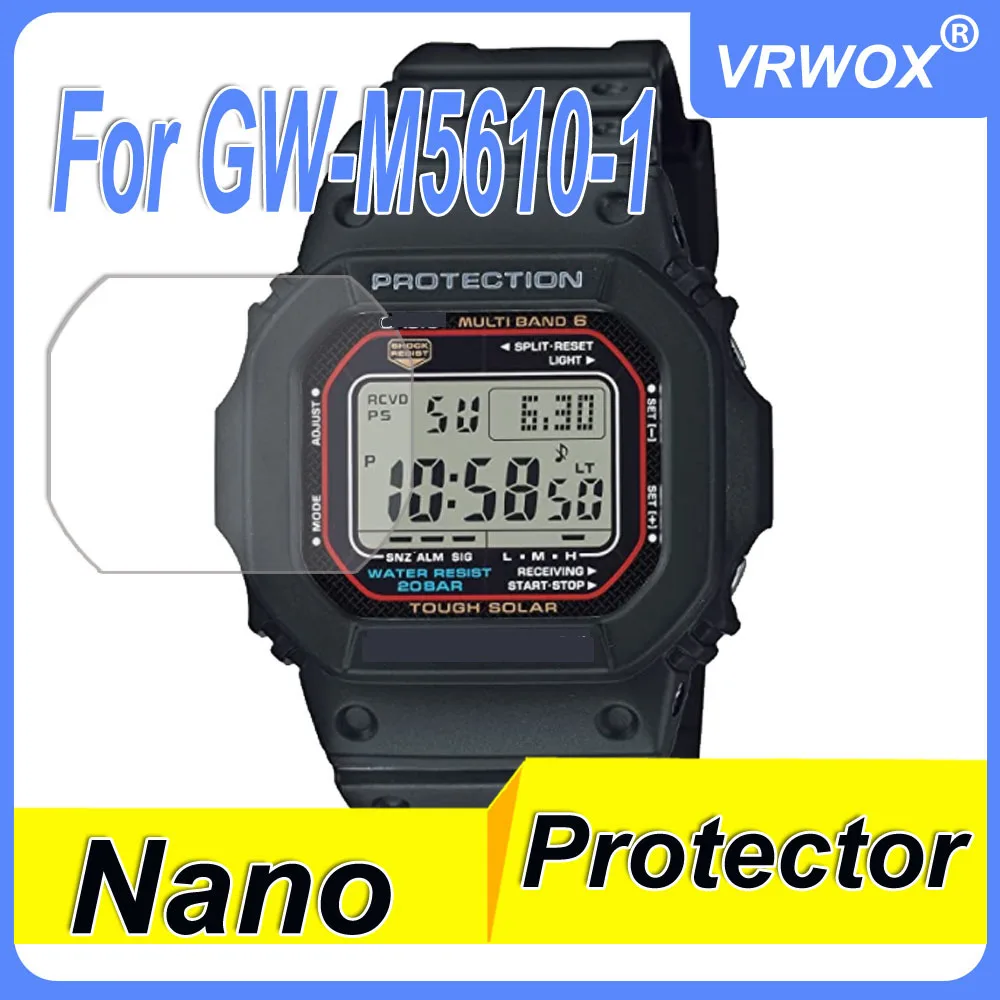 

Protector For GW-M5610 GW-M5600 G-5600E GLS-5600 GLX-5600 DW-D5600 TPU HD Clear Anti-Scratch Nano Screen Protector